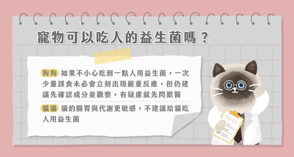 寵物可以吃人的益生菌嗎