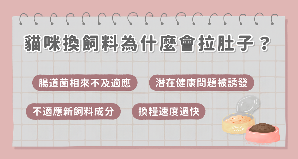 貓咪換飼料為什麼會拉肚子